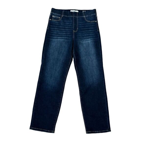 Liverpool Chloe Slim Jeans Elastic Waist Pull On Dark Wash Size 8 - Picture 1 of 5